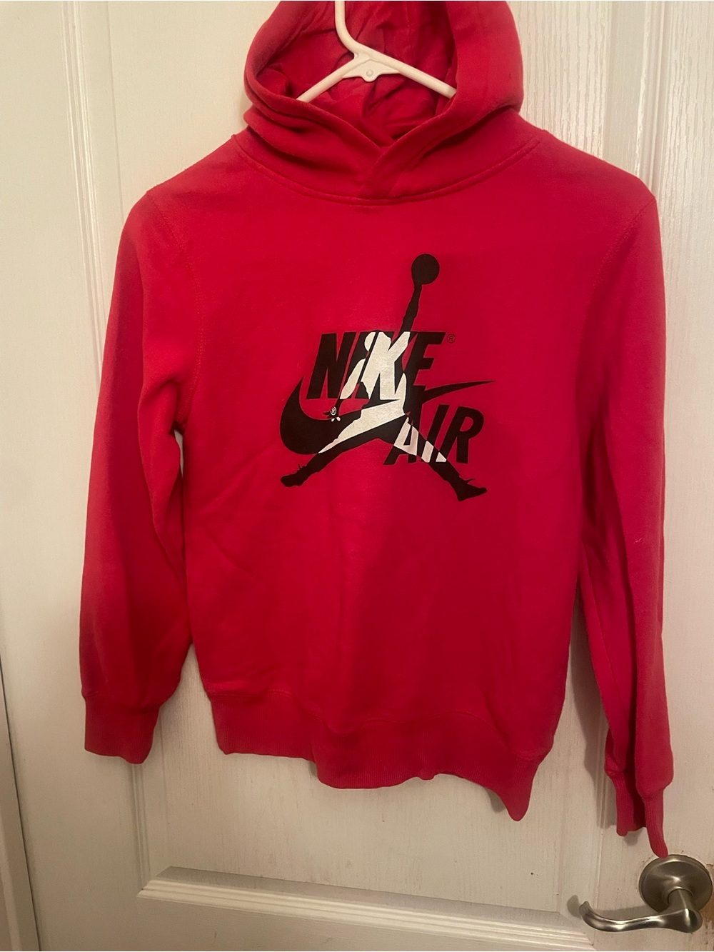 Nike Red Hoodie with Black Nike Air Logo